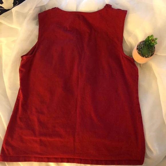 Croft & Barrow ♥️ Red Tank Top - Picture 3 of 8